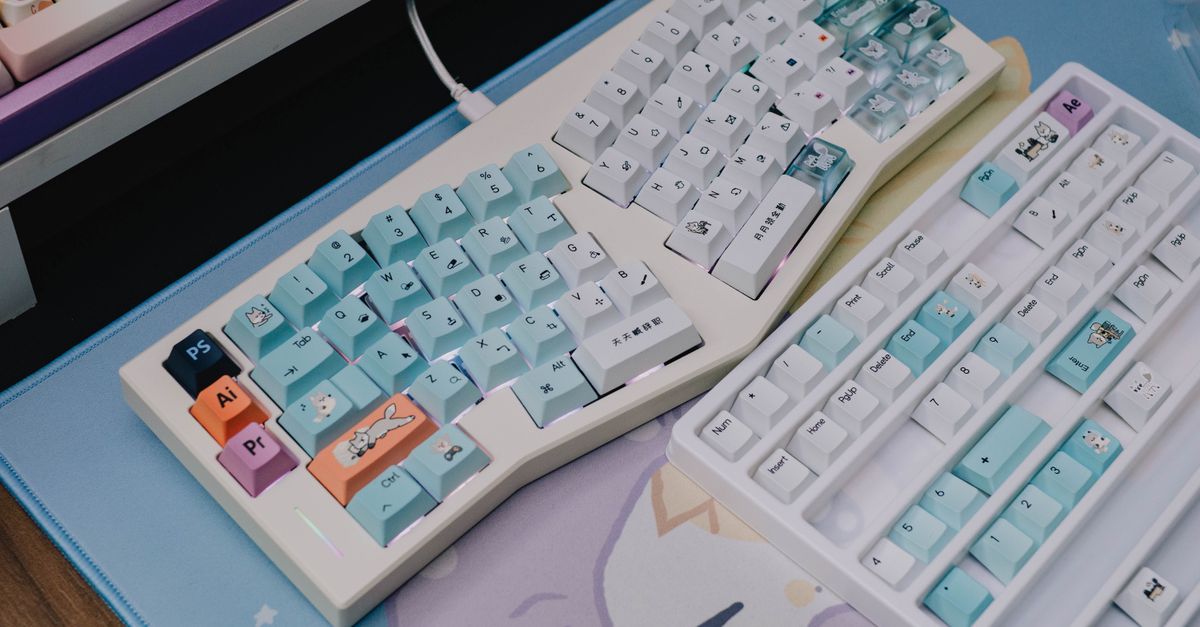 Alice 배열 인체공학 분리형 키보드
